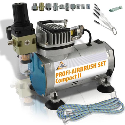 Profi-AirBrush Kompressor Set Compact BASIS