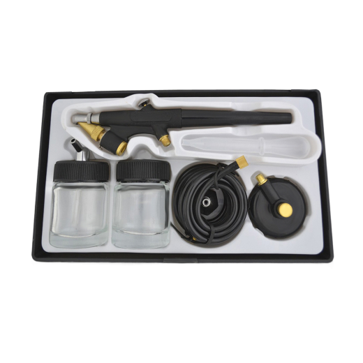 Profi-AirBrush Set Duo-Power I mit Airbrush Pistole 138 D