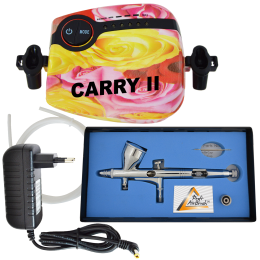 Profi-AirBrush Carry II Rosa - Double-Action-Gun 180 D 0,2
