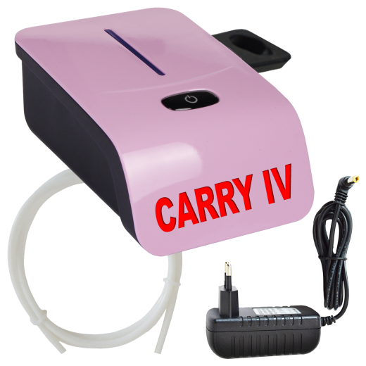 Profi-AirBrush Set Carry IV-TC pink mit TORTEN-DECO-Airbrush Set