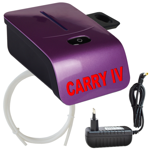 Profi-AirBrush Set Carry IV-TC violett mit TORTEN-DECO-Airbrush Set
