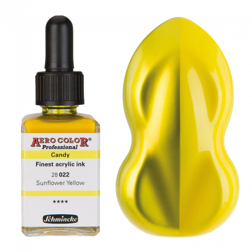 Airbrush-Farbe CANDY FARBEN Sunflower Yellow, Schmincke 28 022