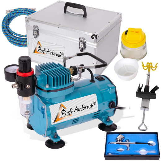 Profi-AirBrush Koffer Set Compact Mobil