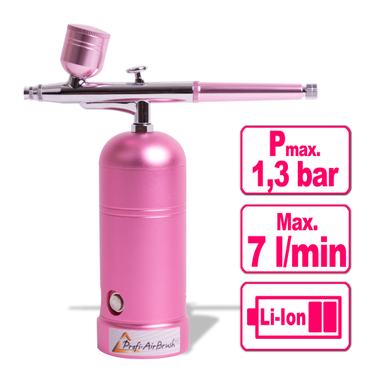 Profi-AirBrush Kompressor ACCU-Star I ROSA