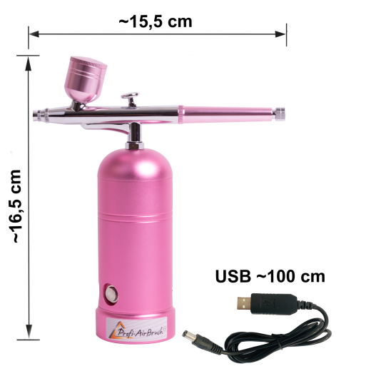 Profi-AirBrush Kompressor ACCU-Star I ROSA