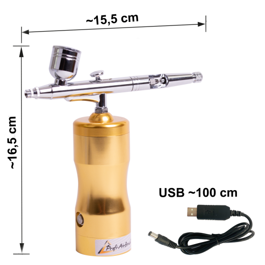 Profi-AirBrush Kompressor ACCU-Star II GOLD