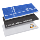 3x 3-Schicht-Filter-Set mit Aktivkohle für Airbrush Absauganlage HOBBY 2 und 3