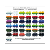 Airbrush-Farbe Aero Color Kunststoff-Koffer 37, Schmincke 81 136