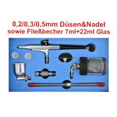 Airbrushpistole Profi-AirBrush Gravity Double-Action-Gun 134s