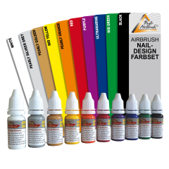 Airbrush Farben 10er Set für Fingernägel