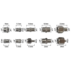 Profi-AirBrush ZUBEHÖR-PAKET III - AIRBRUSH REINIGUNGS ZUBEHÖR CLEAN SET - IDEAL FÜR ALLE AIRBRUSHPISTOLEN!