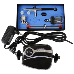 Profi-AirBrush Set Carry II Black - ideal für Einsteiger!