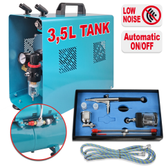 Profi-AirBrush Kompressor DUO-Power II-C Set I