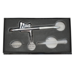 Profi-AirBrush Set Carry IV-TC weiß - ideal für  Einsteiger!