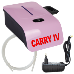 Profi-AirBrush Set Carry IV-TC pink mit TORTEN-DECO-Airbrush Set