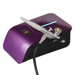 Profi-AirBrush Set Carry IV-TC violett - ideal für  Einsteiger!