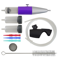 Profi-AirBrush Set Carry IV-TC violett mit TORTEN-DECO-Airbrush Set