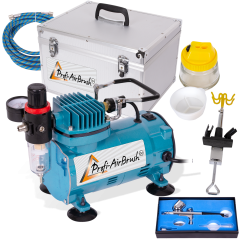 Profi-AirBrush Koffer Set Compact Mobil