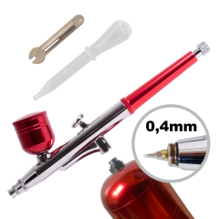 Profi AirBrush Kompressor ACCU-Star I - ROT