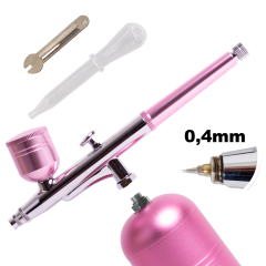 Profi-AirBrush Kompressor ACCU-Star I ROSA