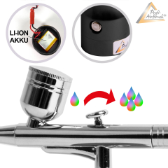 Profi-AirBrush Kompressor AirBrush ACCU-Star II SCHWARZ