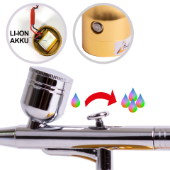 Profi-AirBrush Kompressor ACCU-Star II GOLD